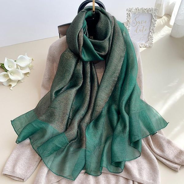 

женщины шелковый шарф роскошный блеск hijab follard lady solid pashmina зимние шарфы тонкие гладкие женские bufanda wraps 2020 новый jllnjq, Blue;gray