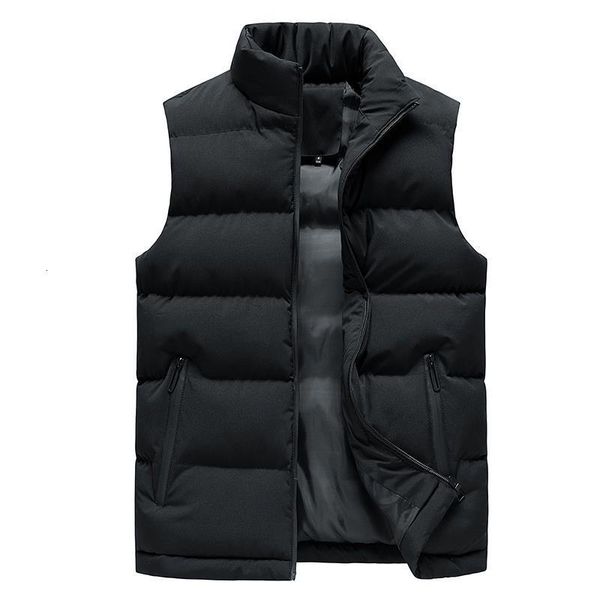 

men jacket winter men vest for down cotton sleeveless jacket waistcoat man big size warm mens coat, Black;white