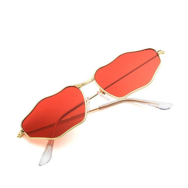 

sunglasses personality head women irregular small frame punk sun glasses fashion men uv400 with box fml, White;black