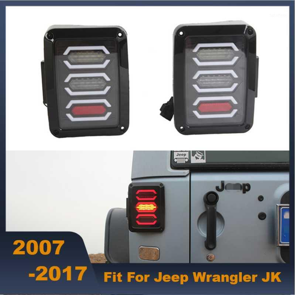 

led tail lights rear lights brake reverse turn signal lamp rear parking slamp for wrangler jk 2007-20201
