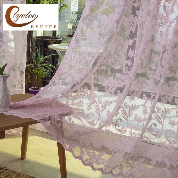 

curtain & drapes [byetee] modern fabrics window bedroom living room curtains kitchen organza luxury voile tulle for yarn