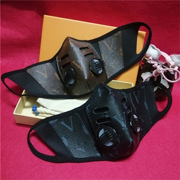 

unsiex pu leather dustproof breathable fashion print men women mouth masks durable outdoor protective face mask xmas0ynx