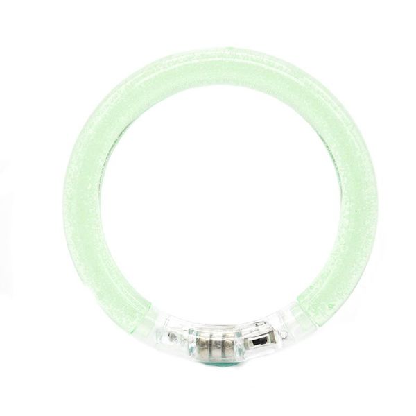 

flourescent luminous acrylic bracelet wristband led flashing glowing bangle new, Black