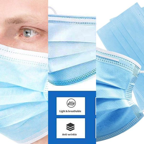 

face designer face mask 3-layer non-woven disposable mask masks protection and personal health masks face sancnro52