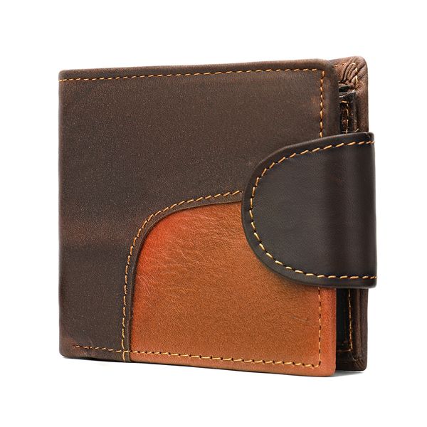 

men vintage purse coin pouch multi-functional cards wallet luxury designer mens wallet leather pu bifold short wallets c1115, Red;black