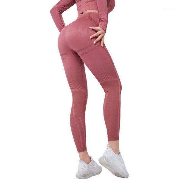 

yoga outfits high elastic seamless hip tight slim sports pants leggings women gym accessories women1, White;red