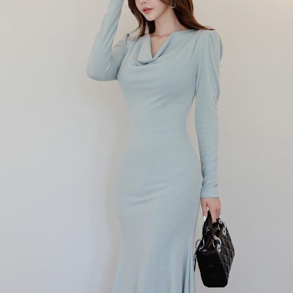 

dress bodycon maxi dresses for women clothes 2021 streetwear vintage fashion elegant casual corset harajuku long sleeve y0118, Black;gray