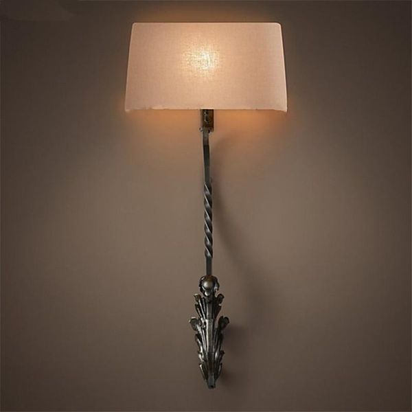 

wall lamp american country lamps retro led living room bedroom bedside background lights mirror front designer