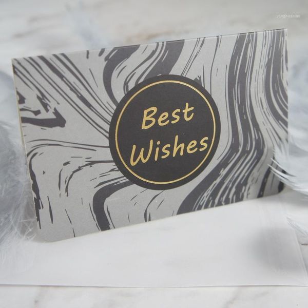 

greeting cards multi-use 25pcs gold black gray marble design wishes card with envelope scrapbooking party invitation diy decor gift card1