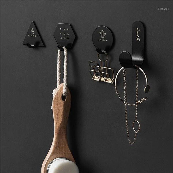 

hooks & rails kitchen organizer tool home decor nordic metal door hook coat clothes hanger key hat storage holder self-adhesive sundries rac
