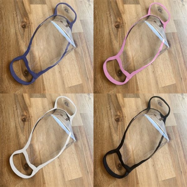

factory clear 3d hyaline face masks lip language mascarilla plastic reusable dustproof respirator washable fashion child