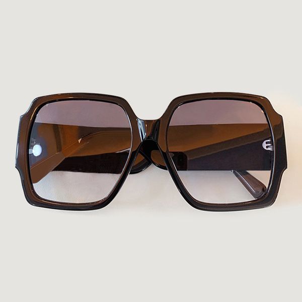 

fashionable new woman oversized and luxurious mark wide leg sunglasses gafas uv400 3z3l, White;black