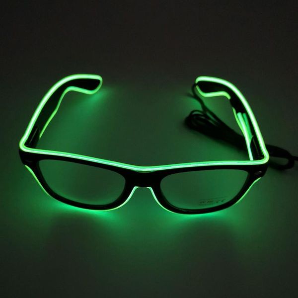 

1pc flashing glasses el wire led glasses glowing party supplies lighting novelty gift bright light festival party glow sunglass swy bbyihj