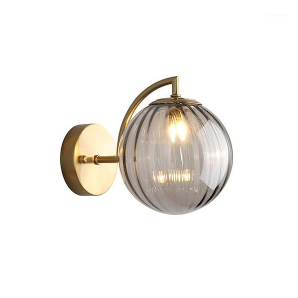 

colorful glass northern europe light luxury bedroom bedside l designer wall lamp1