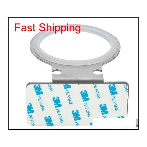 

304 stainless steel hair dryer holder round practical self adhesive bathroom accessories set brushed fini qylysu toys2010