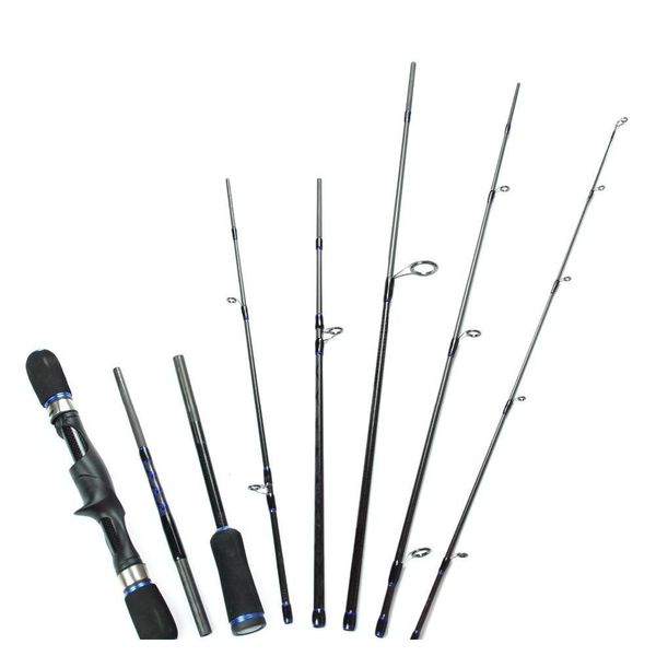 

8 sections carbon fiber fishing rod tackle travel fishing casting spinning rods china pole for fly carp vara de pesca