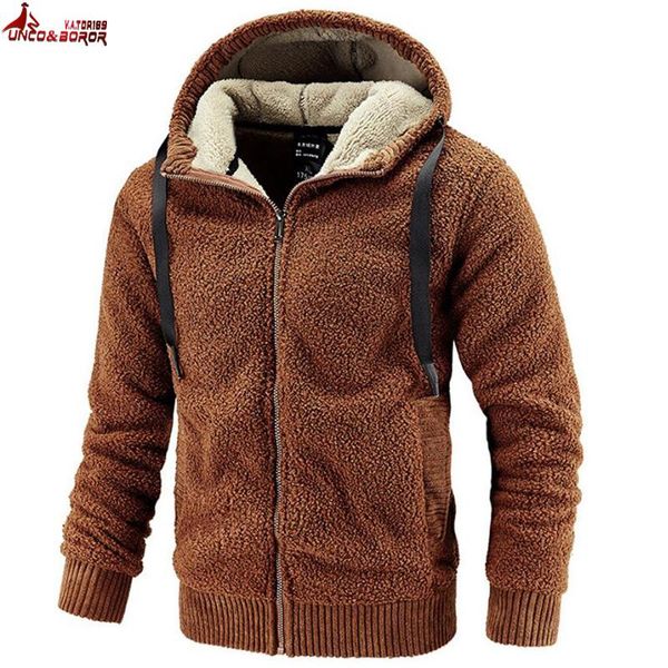 

plus size ~8xl men hoodies winter thick warm teddy cashmere fleece jacket coat sportswear male streetwear hoody sweatshirts men, Black