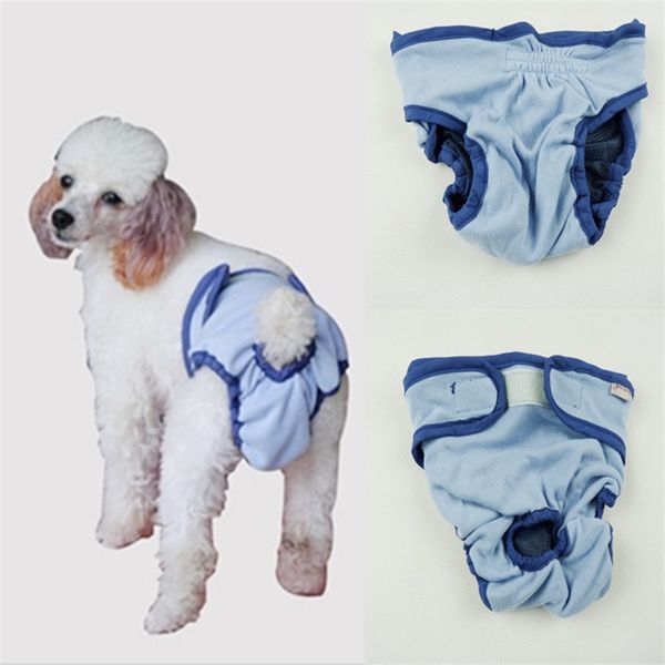 Pantaloni fisiologici Pet Cagna Vestiti per cani Intimo moda Ventilazione Accessori Fornitura Pantaloni mestruali tinta unita Vendita calda 12dl K2