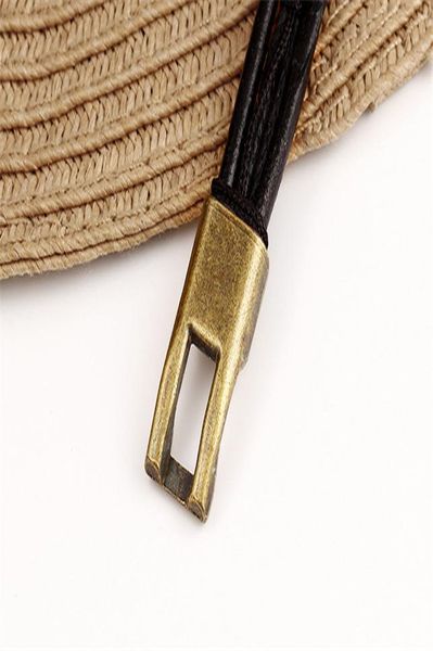 

mkendn wholesale vintage fashion multi-layer genuine leather man bracelets easy hook link chain men women jewelry bbydau bdehome