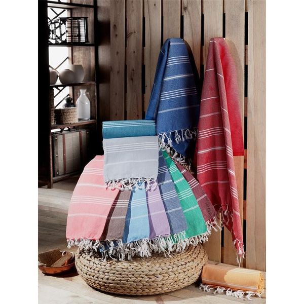

towel stripe turkish beach pure cotton bath with tassels spa sauna hammam yoga gym shawl scarf pad multi-function