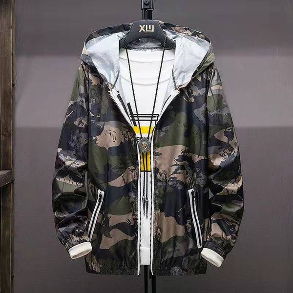 

sunscreen clothing men's summer coat uv-proof breathable camouflage outdoor fishing jacket men's baseball jacket, ing, Black;brown