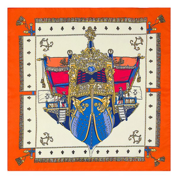 

high-end women silk scarf shawls and wraps scarves for ladies foulard luxe woman small twill scarves 60*60cm, Blue;gray