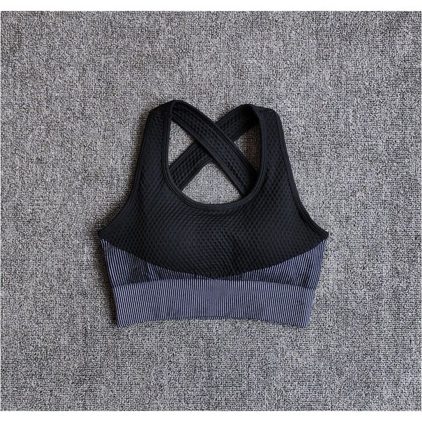 

6 colors yoga sport bra back padded sports bras cross straps shockproof breathable fitness running gym vest sports f bbyfno