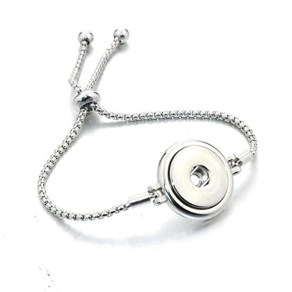 

adjustable 18mm charm bangle button bracelets bracelet for women men ginger snap interchangeable diy jewelry accessories, Golden;silver