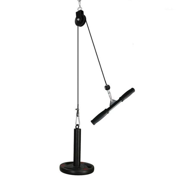 

accessories pull down and lift pulley system cable machine with loading pin for trcieps, crossover diy home gym equipment1