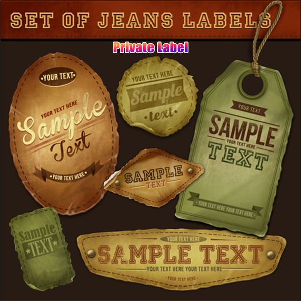 

example of private labeling we used to make--dont order this link - private label custom logo service for jeans legging, Blue