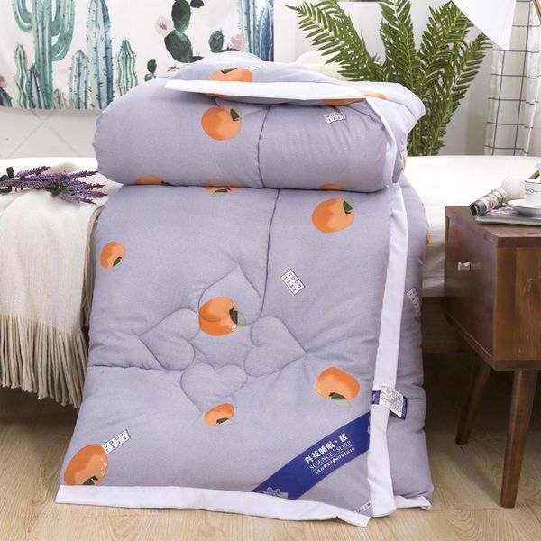 

planting design feather velvet filling comforter autumn winner quilt orange avocado ruby blue cream color more size1