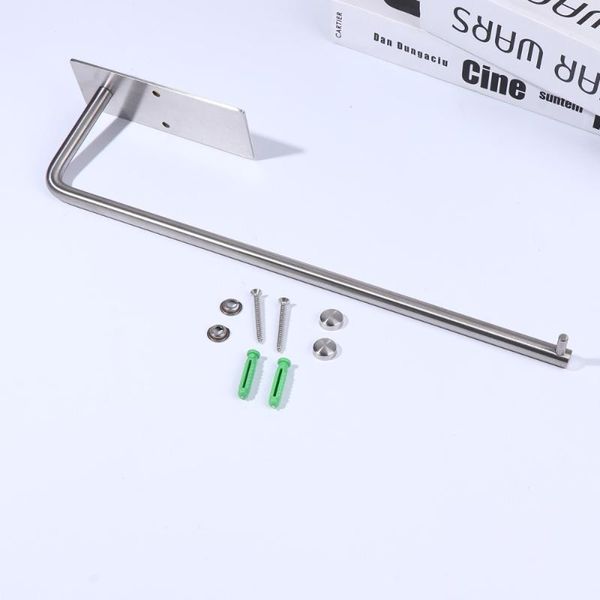 

tissue boxes & napkins 1 pc practical wall mounted stainless steel paper towel rack for home