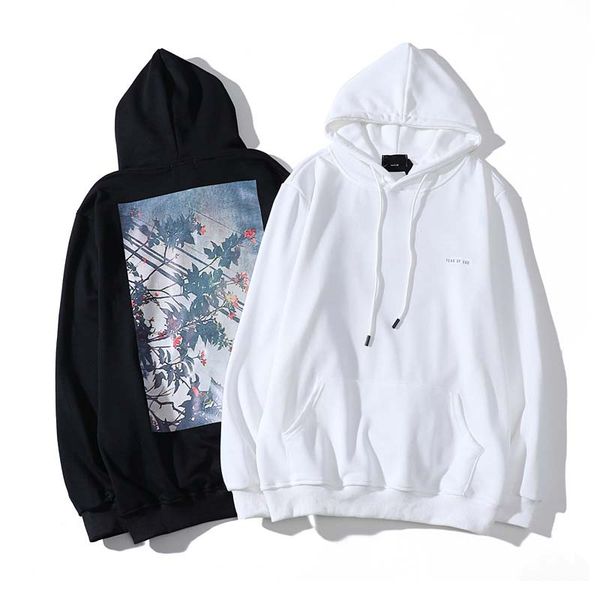 

fashion men's hoodie 2020 winter plus velvet warmth trend applique embroidery pattern women's sweater hoodie size m-2xl, Black