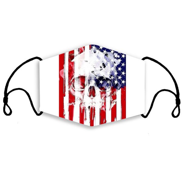 

factory 2020 new designer 3d face mask,face anti dust cotton cloth masks with 2pcs pm2.5 replaceable filter flag pattern pyl8b