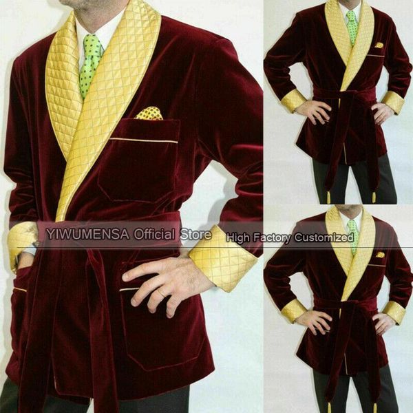 

yiwumensa latest coat design with belt burgundy smoking jackets slim fit mens blazer for dinner suits 2021 custom made masculino, White;black