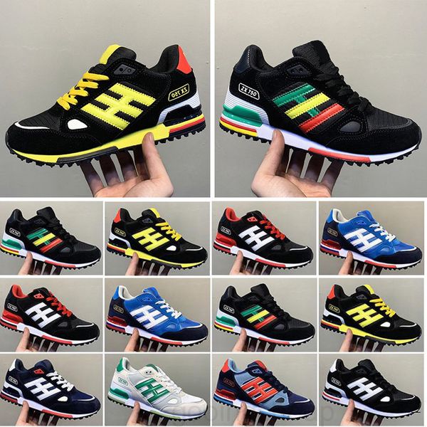 

2020 new editex originals zx750 sneakers zx 750 for men women platform athletic fashion casual mens shoes chaussures 36-45 m56 j4-d, Black