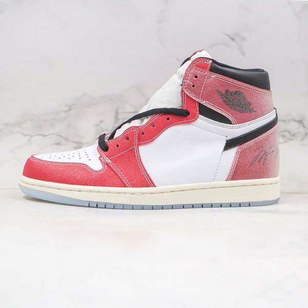 

2021 new release trophy room 1 basketball shoes 1s chicago red with signature mens trainers women sport sneakers size 36-46