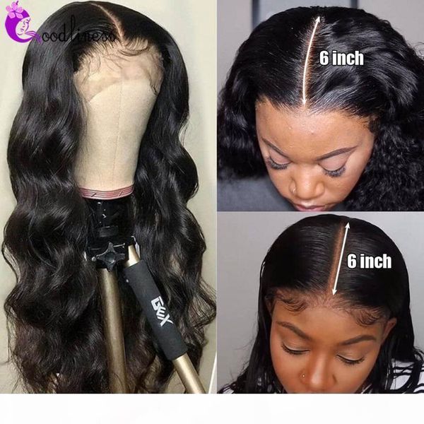 

4x4 5x5 6x6 lace closure wig body wave hd transparent lace wig preplucked natural brazilian human hair wigs for black women, Black;brown