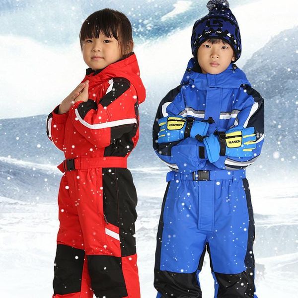 

children outerwear warm skiing jackets thickened kids ski suit boys girls clothes sets winter baby rompers for 2-7t1