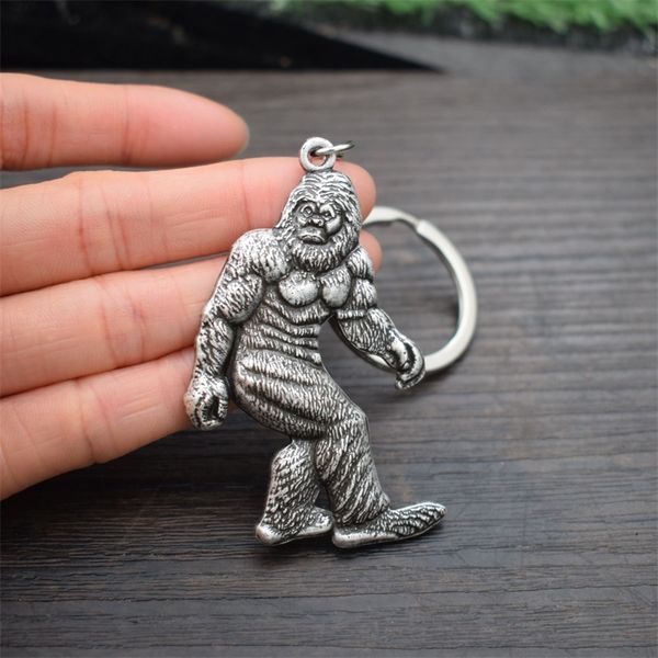 

gift 12pcs jewelry orangutan vintage monkey keychain fashion for women men, Silver
