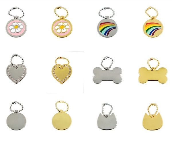 

металлическая собака кошка id tag tag platter pet anti-tost cleant вы можете лазерное выгравированное имя номера телефона самостоятельно dhf