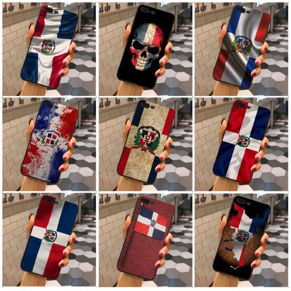

dominica republic national flag painting mobile phone cover, suitable for vip x, xsmax, 8, 8 plus, 7, 7 plus, 6s, 6s plus, 5s, 12 mini,