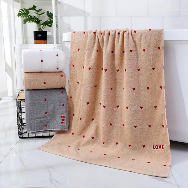 

love bath towel strong absorption bathrobe cotton head wrap quick dry facetowel household hand towel set beach1