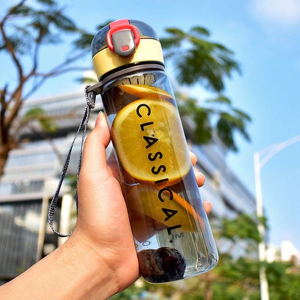 

500 мл портативная пластиковая бутылка для воды с фильтром открытый герметичный защитный спортивный водяной бутылкой bpa бесплатные путешест