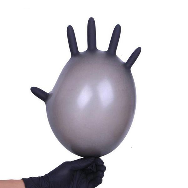 

disposable latex black color gloves for home garden rubber or cleaning universal