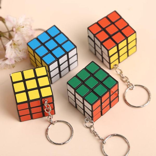 

3cm mini puzzle cube key chain magic cubes kid intelligence toys kids gifts puzzle game toys