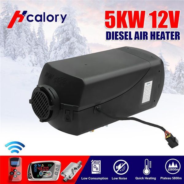 

5000w air diesels heater 12v singal hole car heater for trucks motor-home boats bus +lcd key switch ++remote control1