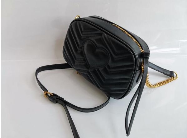 Hot Ledertasche Qualität Crossbody Berühmte Taschen Gold Kette Schulter Körper Geldbörse Weibliche Frauen Nachricht Top Kreuz ZZZ22 Handba Mwdgf