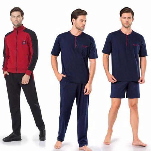 

mens pajama set-5 pieces -dhl express ing, Black;brown