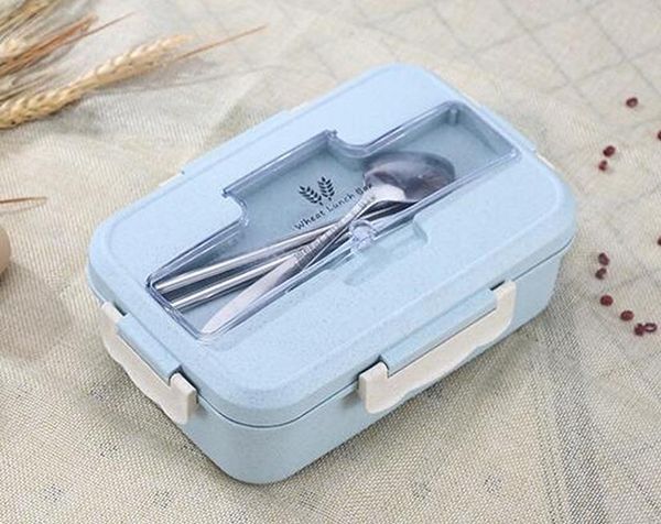 

соломенная пшеница студент с подогревом обед пикник с ложками палочки для еды 3 раскол слоев еды ланч коробка wmtoib lottery2010